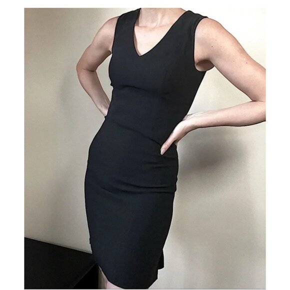 Ann Taylor Dress XSP Extra Small Petite Black Stretch Career Church NWT $109 - Picture 1 of 7